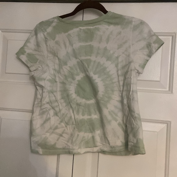 Madewell green and white tie dyed shirt in size small - Picture 2 of 2
